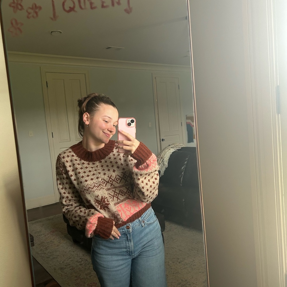 Free people Reindeer Sweater